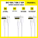 کابل آیفون (lightning) Pavareal پاواریال طول 1 متر مدل DC-126( گارانتی تعویض یک ساله)