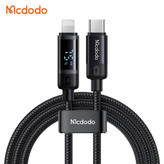 کابل شارژ تایپ سی به لایتنینگ 36 واتی مک دودو مدل MCDODO CA-5210 نمایشگر دیجیتال  (اصلی)