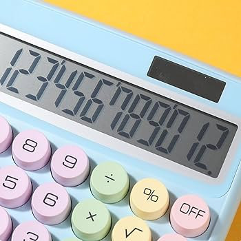 ماشین حساب فانتزی رنگی