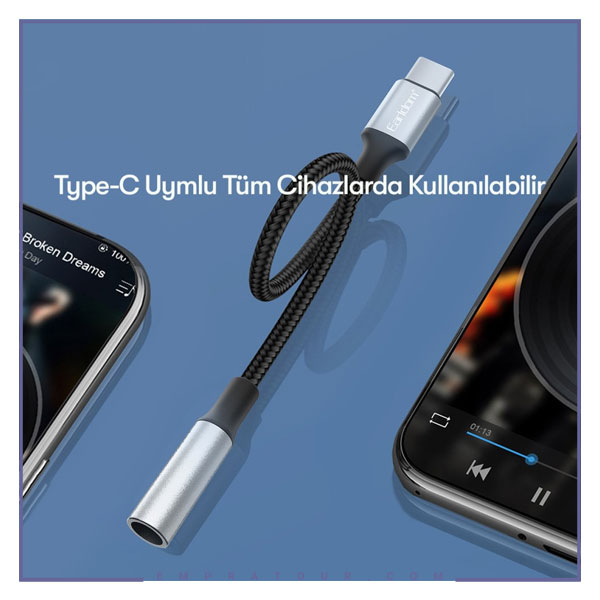 مبدل USB-C به جک 3.5 ارلدام اصلی مدل OT-77