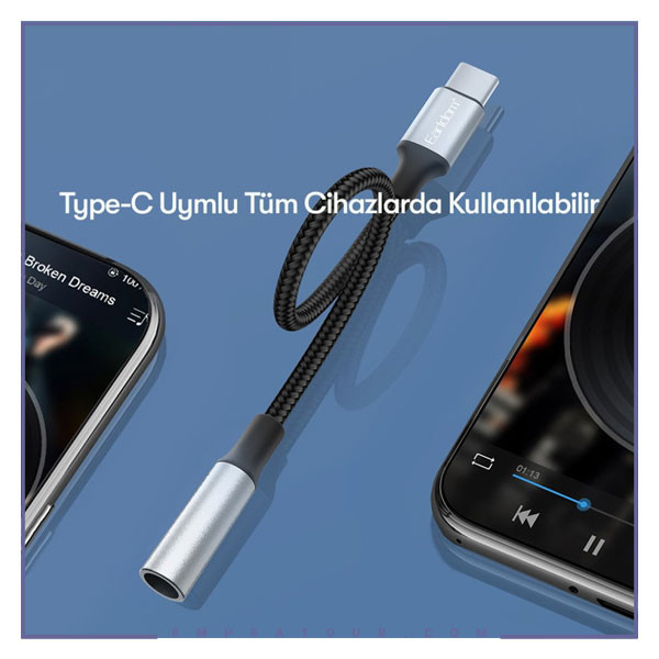 مبدل USB-C به جک 3.5 ارلدام اصلی مدل OT-77