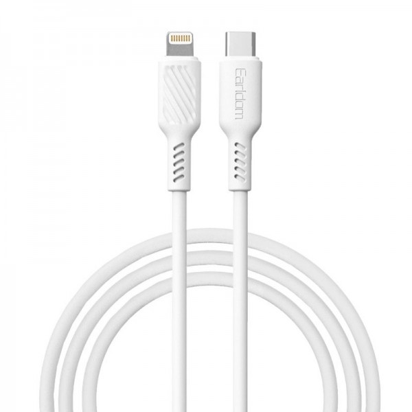 کابل شارژ سریع تایپ سی به لایتنینگ یک متری 20 وات ارلدام Earldom EC-171 Lightning cable  ‏(