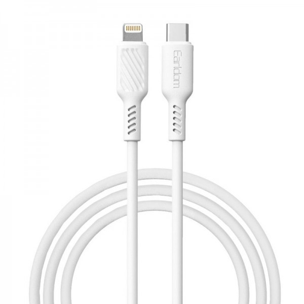 کابل شارژ سریع تایپ سی به لایتنینگ یک متری 20 وات ارلدام Earldom EC-171 Lightning cable (