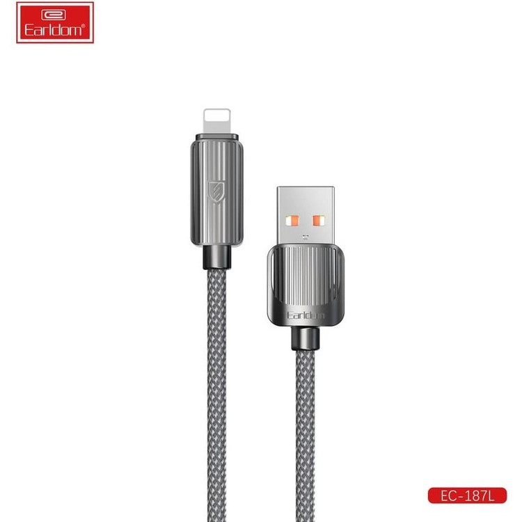 کابل شارژ لایتنینگ EARLDOM مدل EC-187L (اصلی) گارانتی
