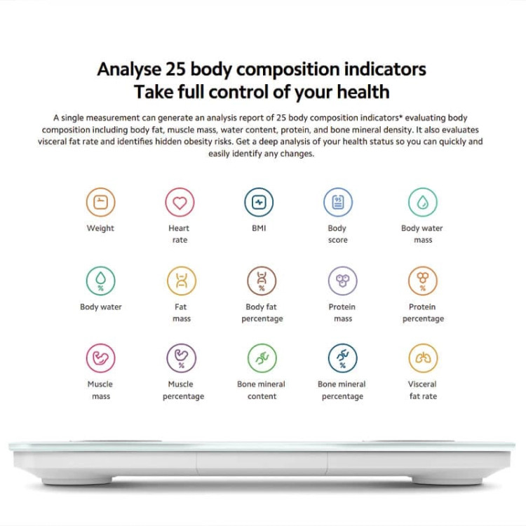 ترازو هوشمند شیائومی مدل Xiaomi Body Composition Scale S400