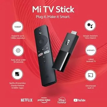 اندروید باکس شیائومی مدل Xiaomi Mi TV Stick MDZ-24-AA با پخش Full HD و Android TV